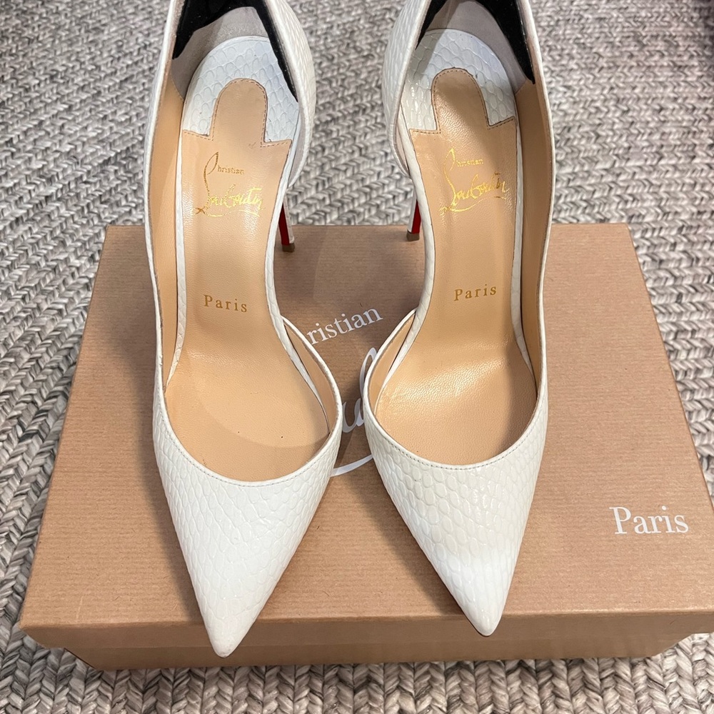 Christian Louboutin D’Orsay 100mm Pumps size 37.5 size 37